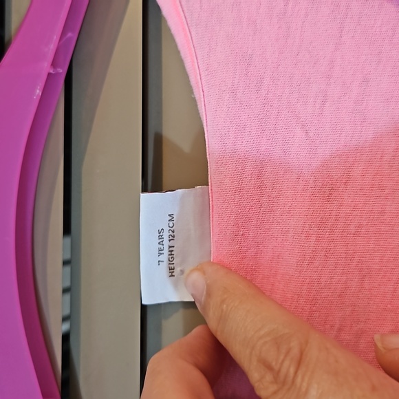 6-7yrs pink dress + breezy knit Bolero Cardigan summer girls clothing bundle - Picture 9 of 14